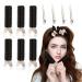 Yohou 10pcs Volumizing Hair Clips Hair Volumizer Clip Hair Volume Hack Instant Hair Root Volume Clip with Silver Duck Billed Hair Clips for Women Girls DIY Hair Styling Tool (Black)