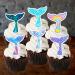 12 Mermaid Tails Wafer Cupcake Toppers (PRECUT Optional) Edible Cupcake Toppers - Stand Up Wafer Cake Decorations (PRECUT) - Buy Online on GoSupps.com