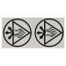 Constantine's Arm Alchemical Symbol Red King Tattoo Stickers - Set of 2 Role Playing Props - Buy Online on GoSupps.com