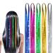 5 Strands Hair Tinsel Extensions 5 Colors Sparkle Hair Tinsel Heat Resistant Glitter Tinsel Hair Extensions for Women Girls 47 Inch for Girls Party Fun Hair Accessories Gifts