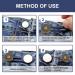 8PCS Adjustable Button Waist Extender Set for Trousers Pants and Jeans - Blue White | Extended Waistband Button Extender for Skirts - Buy Online on GoSupps.com