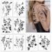 Roarhowl Tattoo Rose Set - 8 Large Flower Temporary Tattoos for Women | Exquisite Designs by Real Tattoo Artists - Buy Online on GoSupps.com