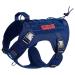 Oneigris dog harness Fire Watcher Tactical Dishes Molle Security Dogs Dog Dog Dog Dogs With 1 Hands and 2 No-Pull D-Ring 1000D Nylon (M Blue) M blue