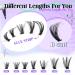 Self-Adhesive Eyelashes Kit - Wiwoseo No Glue D Curl Individual Clusters (50 Pcs, 8-16MM) for Beginners - Buy Online on GoSupps.com