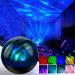 Galaxy Projector Star Projector Night Light with 8 White Noise and Colorful Lights Modes Bluetooth Music Speaker and Remote Control Timing Aurora Projector for Bedroom Room Decor Party Kids Gifts Black