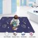 Portable Baby Play Mat | Machine Washable & Foldable Crawling Mat | Soft Non-Toxic Playpen Mat for EIH and Fodoss | 47x47 Square Dark Blue Bear Design | Ideal for Infants & Kids | Non-Slip, Pack of 1 - Buy Online on GoSupps.com