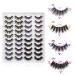 Newcally Faux Mink Lashes 20 Pairs Wholesale - Dramatic Long Fluffy Wispy False Eyelashes Bulk - Buy Online on GoSupps.com