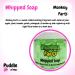 Monkey Farts Whipped Soap Body Wash - 150g - Natural Oils and Butters - Fruity Scent - Vegan Friendly - Puddle of Wax - Made in the UK - Buy Online on GoSupps.com