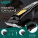 VGR Cordless Hair Clippers for Men with Taper Lever and Turbo Mode - Professional Mens Hair Cutting Kit with Ceramic Blades - Rechargeable - Buy Online on GoSupps.com