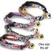 Necoichi Chirimen Hanabi Fireworks Cat Collar - Handcrafted in Japan - Purple - One Size Fits All - Buy Online on GoSupps.com