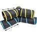 Purrfect Feline 3-Way Cat Tunnel and Crinkle Toy with Ball - Interactive Cat Toy for Indoor Cats, Ferrets, Rabbits, and Small Dogs - Large Blue - Buy Online on GoSupps.com