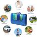 Large Waterproof Outdoor Blanket for Beach, Camping, Picnic - Blue Stripe (79 x 59) - Buy Online on GoSupps.com