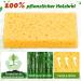 10 Pack Natural Cellulose Kitchen Sponges - Scratch-Resistant & Reusable Cleaning Sponges for Kitchen & Bathroom (Yellow) - Buy Online on GoSupps.com