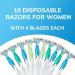 BIC Soleil Comfort Disposable Razors for Women - 10 Piece Set, Aloe Vera & Vitamin E, 4 Blades - Buy Online on GoSupps.com