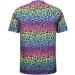 Men's Rainbow Leopard Print Crew Neck T-Shirt - Multicolor Short Sleeve Tee - Buy Online on GoSupps.com