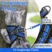 Rabbitgoo Adjustable Cat Dishes Set with Reflective Stripes - Soft Leash & Dishes for Cats Kittens & Puppies - Blue S (1 Pack) - Buy Online on GoSupps.com