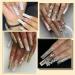 Canvalite 1820Pcs Champagne Rhinestones Nail Gems | 12 Styles 3D Glass Crystals | Nail Rhinestones with Rhinestones Picker & Tweezers | Multi Shape Flatback Face Gems for Nail Art - Buy Online on GoSupps.com