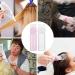 Fokelyi 2Pcs Hair Dye Brush Bottle Applicator Root Comb Applicator Hair Color Bottle with Graduated Scale(Pink and White) - Buy Online on GoSupps.com