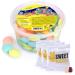 Woogie Soucoupes volantes 127g env. 100 pi ces - OVNIs effervescents multicolores en gaufrettes de papier alimentaire - Friandises r tro cultes pour f tes anniversaires d'enfants & classes d' cole