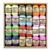 24 Rolls Raffia Ribbon 788 Feet Natural Raffia Paper Ribbon Strings Raffia Twine String for Florist Bouquets Gift Wrapping and DIY Decoration 12 Colors (AAA)