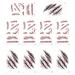Molain 10 Pieces Temporary Tattoo Stickers Halloween Easter Day Decorations Horror Realistic Bloody Wound Stitch Scar Scab Cosmetic Masquerade Makeup Props Mixed Style Body Art for Women  Man  Kids