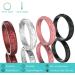 Zollen Silicone Wedding Rings for Women - Flower & Vine Collection 7 Pack - Black, Marble, Metallic Bordeaux, Pink - Size 7-7.5 (17.3mm) - Buy Online on GoSupps.com