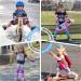 BOSONER Kids/Youth Knee and Elbow Pads Set for Multi Sports - Purple Pink Small (3-9 years) - Buy Online on GoSupps.com