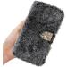 Girlyard Plush Wallet Case for iPhone SE 2020 / iPhone 8 / iPhone 7 Fluffy Soft Faux Fur Bling Diamond Buckle PU Leather Flip Stand Cover with Card Holder Cute Furry Phone Case for Women - Dark Gray iPhone SE 2020 / iPhone 8 / iPhone 7 4.7 Inch Dark Gray - Buy Online on GoSupps.com