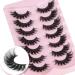6D 20mm Wispy Mink Cat Eye False Eyelashes - 7 Pairs Pack by EYDEVRO - Buy Online on GoSupps.com