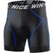 Nicewin Bike Underpants for Men - 4D Padded Bicycle Shorts Breathable & Fast-Drying Shockproof Cycling Underwear L Blue - Buy Online on GoSupps.com