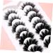 minkissy 7 Pairs Eyelashes Fake Lashes Full False Lashes Natural Look Wispy Strip Lashes 3d Faux Lashes Manga Lashes Cluster Fluffy Spiky Lashes Clear Lash Band Miss Bulk Set Fiber - Buy Online on GoSupps.com