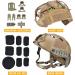 ActionUnion Tactical Airsoft Paintball Fast Helmet with Cover - PJ Type Multicam Multifunctional NVG Mount for Military Sports - Buy Online on GoSupps.com