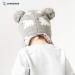 LANGZHEN Toddler Winter Hat Earflap Knit Cap Fleece Lined Beanie for Baby Boys Girls 1-2 Years - Polar Bear Grey - Buy Online on GoSupps.com