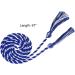 Beautyflier Graduation Honor Braided Cords with Sewing Tassels - Pack of 4, White & Blue - Polyester Yarn Honor Cord for Bachelor Gown - Ideal for Graduation Students - Buy Online on GoSupps.com