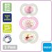 MAM Original Day & Night Baby Pacifier 3 Pack - Glowing Nipple Shape for Healthy Oral Development - 16+ Months Girl - 3 Count - Buy Online on GoSupps.com