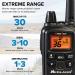 Midland LXT600VP3 FRS Two-Way Radio - 30 Mile Range Walkie Talkie 121 Privacy Codes NOAA Weather Alert - 2 Pack, Black - Buy Online on GoSupps.com