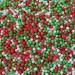 Twist Ingredients - Christmas Red Green and White 100's & 1000's 1kg. Matt red matt green & matt white sprinkles for decorating all your Christmas cakes & bakes. Red Green and White 100/1000 - Buy Online on GoSupps.com