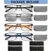 4 Pack Men's Reading Glasses - Blue Light Blocking Metal Frames Spring Hinges Includes Sun Reader - Reduce Eyestrain & Glare (+2.5 Magnification - Buy Online on GoSupps.com