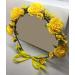 Yellow Roses Flower Crown Headpiece for Girls - Boho Wedding Bridal Accessory - Buy Online on GoSupps.com