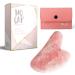 Rose Quartz Jade Gua Sha Face Cosmetic Product | Eliminate Fine Lines and Wrinkles | Beauty Facial Massager | Premium Quality Crystal | Body  Face  Neck
