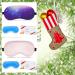 Cavoilu Gel Eye Mask Sleep Eye Mask Cooling Eye Masks for Dark Circles and Puffiness Sleeping Eye Mask Blockout Eye Cover Warm & Cold Ice Pack for Dry Eye Home Office Travel Gifts for Women