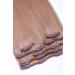 Clip In Extensions Set 100% Real Hair 7 pieces 70g Hair Extension 45cm Clip-In Hair Extension No. 18 Dark Blonde