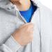 Hanes Men's EcoSmart Zip-Front Hoodie Sweatshirt- Large Ash - Buy Online on GoSupps.com