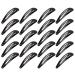 Beayuer 20 Pack Snap Hair Clips 2 Inch Metal Hair Accessories Barrettes for Girls Women Hair Styling (20 Pcs Black) 1 count (Pack of 20) Black