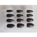 Fat-catz-copy-catz 24x Full Coverage Smooth Matte Stiletto pointed False Fake salon Nails Makeup (24x Matte Black Nails) - Buy Online on GoSupps.com