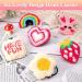Pllieay 6PCS Punch Needle Coasters Kit - Easy DIY Punch Needle Embroidery Crafts with Adhesive Felt and 6 Patterns - Buy Online on GoSupps.com