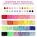 Funtopia 336-Piece Colorful Hair Tie Set for Girls - 24 Colors 2mm Non-Metal Elastic Bands with Organizer Box - Buy Online on GoSupps.com