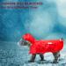 Dog Waterproof Raincoat with Poncho Hoodie | High Reflective Yellow Pet Jacket for Medium Dogs | Red - Buy Online on GoSupps.com