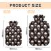 Skull Black Hot Water Bottle 1L | Pain Relief & Hand Warming | Soft Cover Heating Bag - Buy Online on GoSupps.com