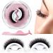 Prreal self-adhesive eyelashes without glue 2 pairs natural false eyelashes with eyelash clip reusable Waterproof Comfortable Long Thick Eyelashes for extend makeup eyelashes (thick) 1 g (1 Pack)